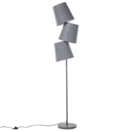 Lampy stojące - Lampa Podłogowa Metalowa Szara Rio Grande! - miniaturka - grafika 1