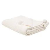 Koce - Beliani Koc 150 x 200 cm kremowy SAMUR - miniaturka - grafika 1