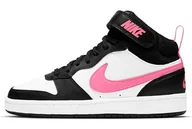 Moda i Uroda OUTLET - Nike Court Borough Mid 2 (GS), trzy czwarte wysokie, Black/Sunset Pulse-White, 36 EU, Czarny Sunset Pulse Biały, 36 EU - miniaturka - grafika 1