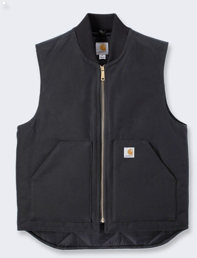 Carhartt Kamizelka Carhartt V01 Firm Duck Insulated Black