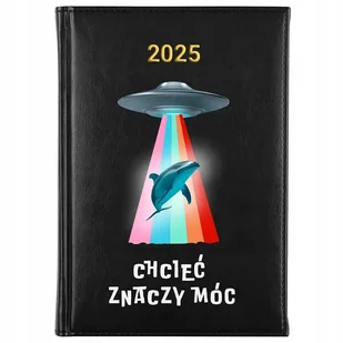Kalendarz Książkowy A5 2025 CHCIEĆ ZNACZY MÓC Terminarz Planer Notes Wzory - Planery - miniaturka - grafika 1