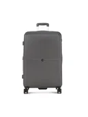 Walizki - ELLE Duża Twarda Walizka Chic Trolley EL31HA.71.89 Szary - miniaturka - grafika 1
