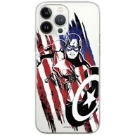 Etui i futerały do telefonów - Etui Marvel dedykowane do Iphone 13 PRO MAX, wzór: Kapitan Ameryka 016 Etui częściowo przeźroczyste, oryginalne i oficjalnie licencjonowane - miniaturka - grafika 1