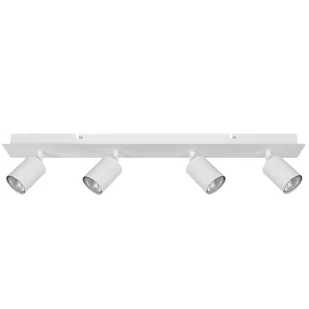 Beliani Lampa sufitowa Lampa sufitowa 4-punktowa metalowa biała TIGRIS 246087 - Lampy sufitowe - miniaturka - grafika 1
