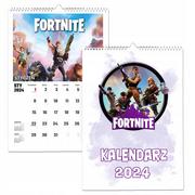 Kalendarze - KALENDARZ ŚCIENNY NA ROK 2024 FORTNITE WIELOPLANSZOWY A3 - miniaturka - grafika 1