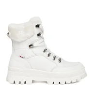 Botki damskie - Trzewiki Rieker CEO-W2174-80 Biały - miniaturka - grafika 1