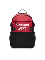 Plecaki - Reebok Plecak RBK-025-CCC-05 Bordowy - miniaturka - grafika 1