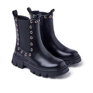 Botki damskie - GIOSEPPO Denham, Botki, czarne, 34 EU, Czarny (Black), 34 EU - miniaturka - grafika 1