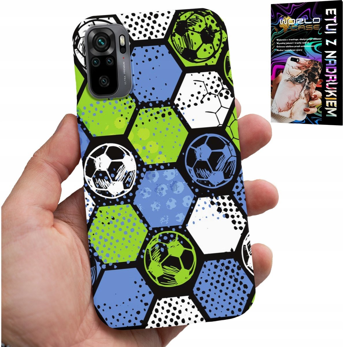 ETUI DO XIAOMI NOTE 10 / 10S - PIŁKARSKIE WZORY PLECKÓW FOOTBALL CASE