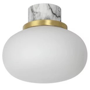 Lucide Łazienkowa LAMPA sufitowa LORENA 03140/23/61 szklana OPRAWA kula ball IP44 złota biała 03140/23/61 - Lampy sufitowe - miniaturka - grafika 1