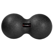 Akcesoria do masażu - HMS Podwójna piłka do masażu BLM02 12 cm × 24 cm czarna abisal-17-42-023 - miniaturka - grafika 1