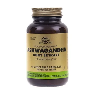 Solgar Solgar, Ashwagandha Extract, 60 kapsułek - Witaminy i minerały dla sportowców - miniaturka - grafika 1