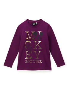 Original Marines Bluzka MICKEY MOUSE DCAV3566F Fioletowy Regular Fit - Bluzki damskie - miniaturka - grafika 1