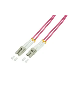 Logilink Światłowód Om4 Lc-Lc 50.0M Fioletowy (FP4LC50) - Kable komputerowe i do monitorów - miniaturka - grafika 1