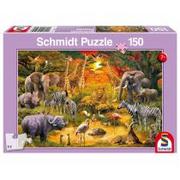 Puzzle - Schmidt Spiele Spiele, puzzle Zwierzęta w Afryce - miniaturka - grafika 1