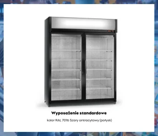 Szafa chłodnicza przeszklona SCh-SR 1200 /AG ECOline RAPA - Szafy i witryny chłodnicze - miniaturka - grafika 6