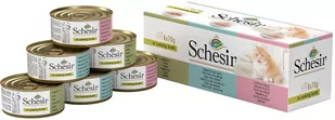Zestaw próbny Schesir w bulionie, 6 x 70 g - 3 smaki - Mokra karma dla kotów - miniaturka - grafika 1