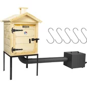 Paleniska ogrodowe - Wędzarnia BROWIN 330337 drewniana z paleniskiem - miniaturka - grafika 1