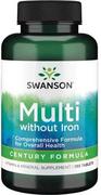 Witaminy i minerały - SWANSON Century Formula Multi without Iron (Multiwitamina bez Żelaza) 130 Tabletek - miniaturka - grafika 1
