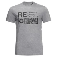 Koszulki męskie - Jack Wolfskin Męska koszulka z reliefem Nature - miniaturka - grafika 1