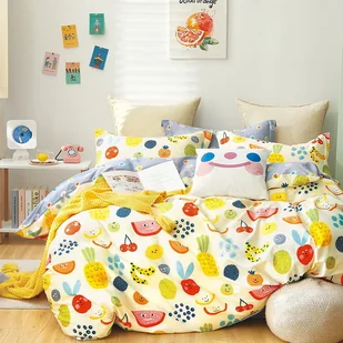 Cotton World Pościel Premium 160x200 3cz. QMC212070 - Pościel - miniaturka - grafika 1
