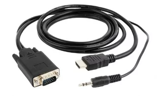 Gembird KABEL HDMI(M)->VGA+AUDIO 1.8M - Kable komputerowe i do monitorów - miniaturka - grafika 3