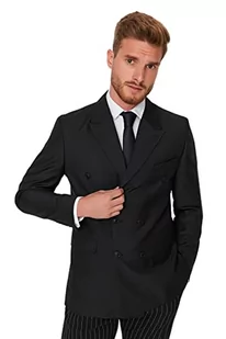 Trendyol Męska kurtka z klapą, jednokolorowa, regularna, płaszcz, czarny, 48, Czarny, 58 - Kurtki męskie - miniaturka - grafika 1