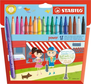 Stabilo Flamastry Power 18 kolorów - Flamastry - miniaturka - grafika 2
