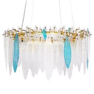 Żyrandol szklany wielokolorowy MALACCA - Lampy sufitowe - miniaturka - grafika 1