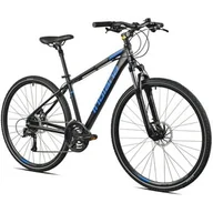 Rowery - Rower crossowy INDIANA X-Cross 3.0 M19 męski Czarno-niebieski - miniaturka - grafika 1