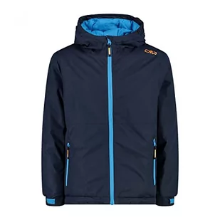 CMP - Kid Jacket Fix Hood, Boy, Black Blue, 116 - Kurtki i płaszcze dla chłopców - miniaturka - grafika 1