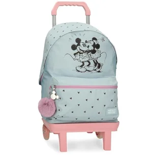Joumma Disney Mickey i Minnie Kisses Plecak Adaptacyjny na wózek Niebieski 32x42x15 cms Poliester 20,46L, niebieski, Plecak adaptacyjny do wózka - Plecaki - miniaturka - grafika 1