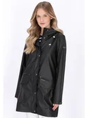 Kurtki i kamizelki sportowe damskie - Schmuddelwedda Płaszcz przeciwdeszczowy w kolorze czarnym - miniaturka - grafika 1