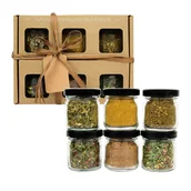 Zestawy upominkowe - Zestaw Prezentowy 6 Wege Przypraw do Kuchni Roślinnej Lavender Spices - miniaturka - grafika 1