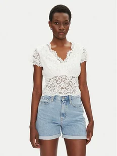 Morgan Bluzka 241-DANSA Écru Slim Fit - Bluzki damskie - miniaturka - grafika 1