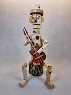 Pozostałe ozdoby ogrodowe - Pajac ogrodowy Grajek z gitarą - duży - miniaturka - grafika 1