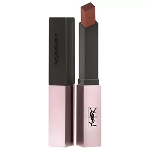 Yves Saint Laurent Rouge Pur Couture The Slim Glow Matte matowa szminka nawilżająca z połyskiem odcień 212 Equivocal Brown 2 g - Szminki - miniaturka - grafika 1