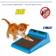 Zabawki dla kotów - Flipper zabawka- karton do drapania z piłeczkami - miniaturka - grafika 1