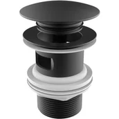 Korki do umywalek - Roca Aqua korek do umywalki click-clack czarny szczotkowany A5054015NM - miniaturka - grafika 1