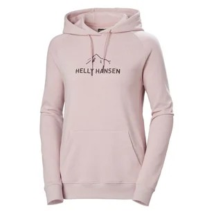 Damska Bluza HELLY HANSEN W F2F ORGANIC COTTON HOOD 2.0 63427_095 – Różowy - Bluzy damskie - miniaturka - grafika 1