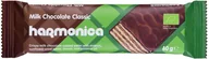 Ciastka - HARMONICA WAFELEK Z KREMEM MLECZNO KAKAOWYM W POLEWIE Z MLECZNEJ CZEKOLADY BIO 40 g - miniaturka - grafika 1
