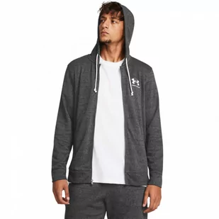 Męska bluza dresowa rozpinana z kapturem Under Armour UA Rival Terry LC FZ - szara - UNDER ARMOUR - Koszulki sportowe męskie - miniaturka - grafika 1