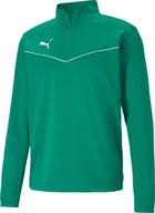 Bluzy męskie - Puma Bluza męska Puma teamRISE 1 4 Zip Top Pepper Gre zielona 657394 05 M - miniaturka - grafika 1