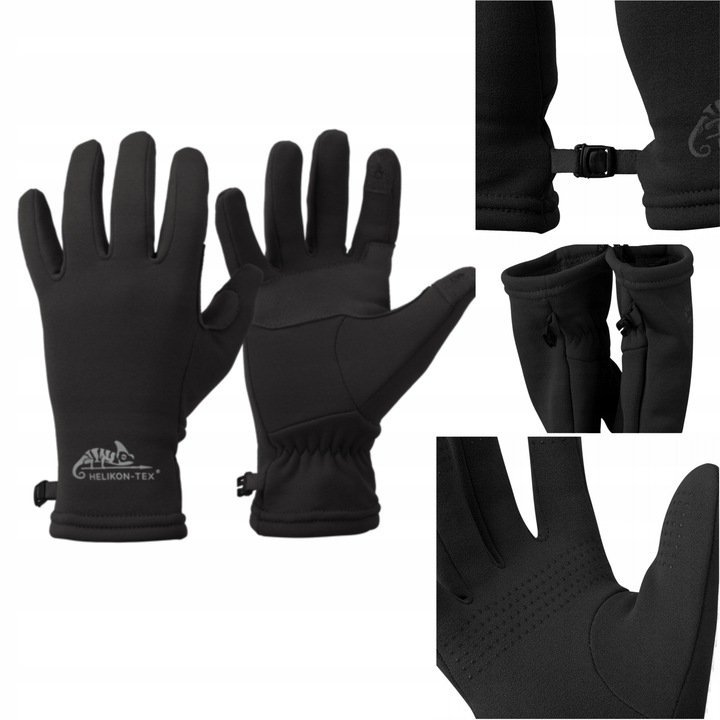 RĘKAWICZKI TRACKER ZIMOWE RĘKAWICE OCIEPLANE OUTBACK GLOVES CZARNE XS