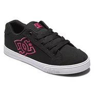 Buty dla dziewczynek - DC Shoes Dziewczęce sneakersy Chelsea, Black Pink Stencil, 30.5 EU - miniaturka - grafika 1