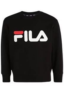 FILA Bluza dziecięca BABINA GREDA Classic Logo Crew Sweatshirt, czarna, 98/104, czarny, 98-104 - Bluzy dla dziewczynek - miniaturka - grafika 1