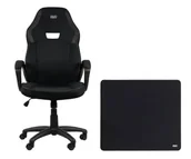 Fotele gamingowe - Silver Monkey X Fotel gamingowy Katla + Speed Mouse Mat L Black - szybka bezpieczna dostawa i możliwość zwrotu do 15 dni - miniaturka - grafika 1