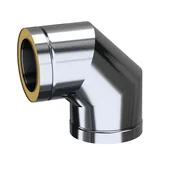 Akcesoria kominkowe - Adam Dw Kolano 180 90° - miniaturka - grafika 1