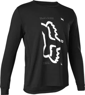 Fox YTH Ranger Dr Ls Jersey Czarny - Odzież motocyklowa - miniaturka - grafika 1