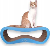 Drapaki dla kotów - Drapak dla kota niebieski mega LEON 78x28x24 cm MruuPruu - miniaturka - grafika 1